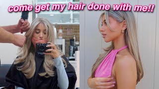 DYING MY HAIR VLOG!!  *BLONDE TRANSFORMATION + WHAT I ASK FOR* | Samantha Nicole