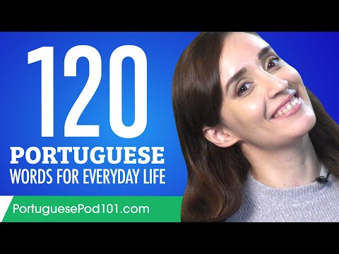 120 Portuguese Words for Everyday Life - Basic Vocabulary #6