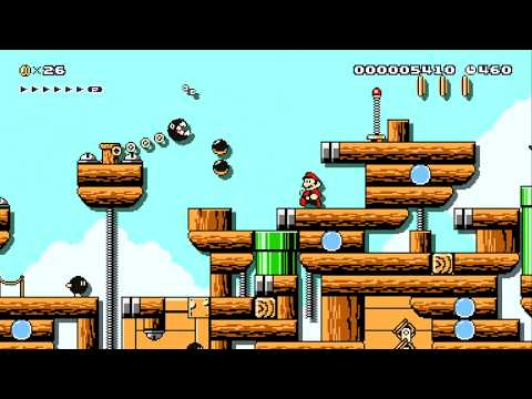 手抜き工事の飛行船 by メルス - SUPER MARIO MAKER - NO COMMENTARY 1bc