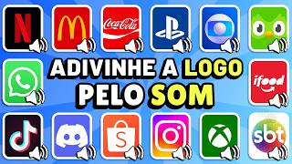 ADIVINHE a LOGO pelo SOM 🔥🔊 Netflix, Duolingo, McDonald's, TikTok | Quiz de Logos