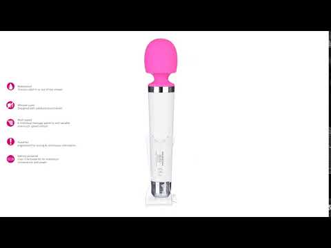 Bodywand - Aqua Wand Massager Baltas Rose video