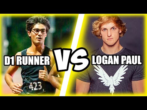 LOGAN PAUL VERSUS D1 RUNNER!! $100,000 CHALLENGER GAMES RACE!