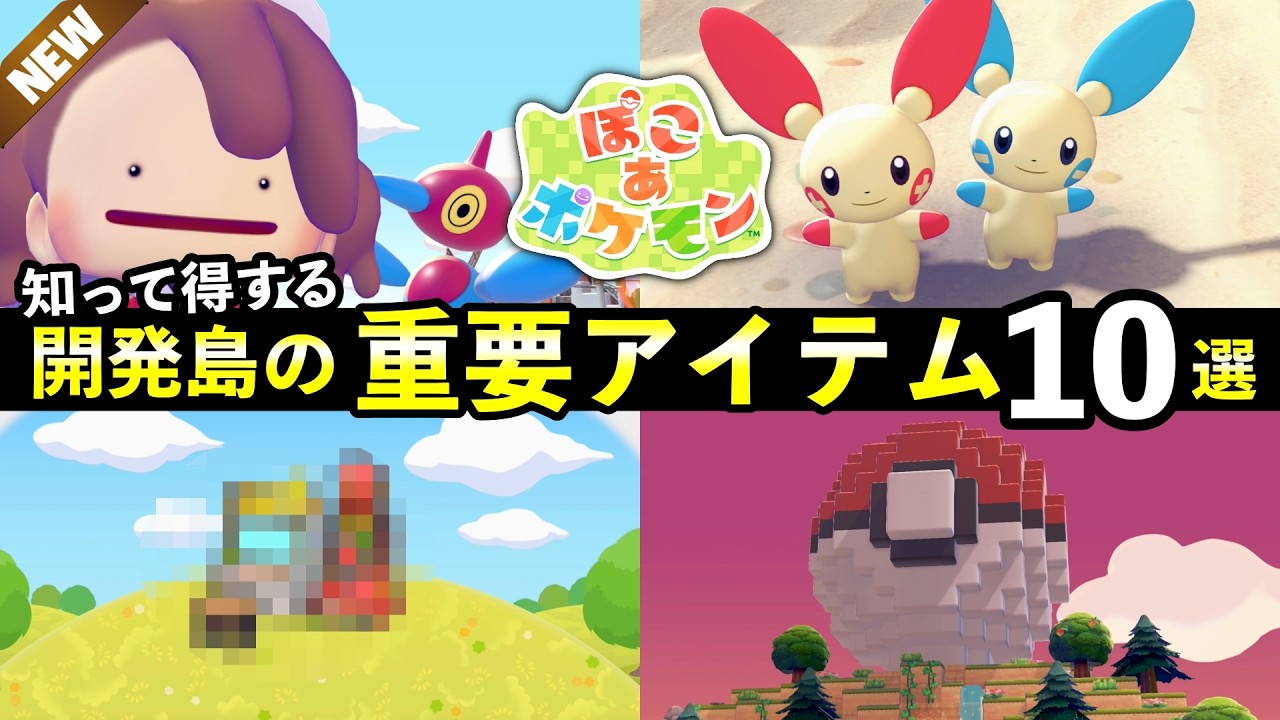 【ぽこあポケモン】開発者島ツアーで入手できる特別アイテム10選