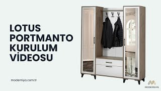 MODERNİYA Mobilya Lotus Portmanto Kurulum videosu