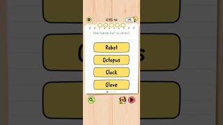 Brain Test 5 Level 40: Has hands, but no arms? Walkthrough