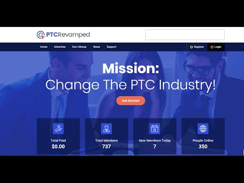 Без вложений Букс PtcRevamped вывод от 10$ в btc