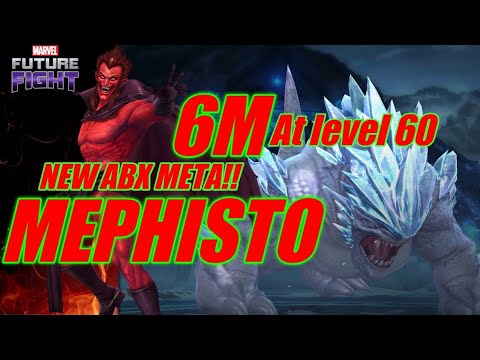 Level 60 Mephisto destroys AbX!! MOONSTONE REPLACED!! 6M at level 60!! #Mff #Mephisto #Abx