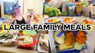 CHEAP BUDGET LARGE FAMILY MEALS on VACATION 🙌🏻 Hotel Room Breakfasts, Lunches, Dinners, Snacks!