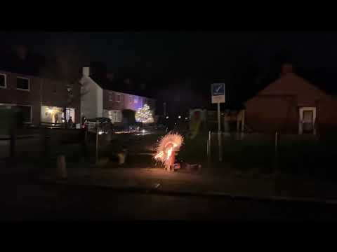 4” Purple To Crackling Chrysanthemum Flowers “Mandarin Fireworks”