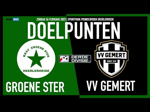 RUIME NEDERLAAG GROENE STER TEGEN VV GEMERT!