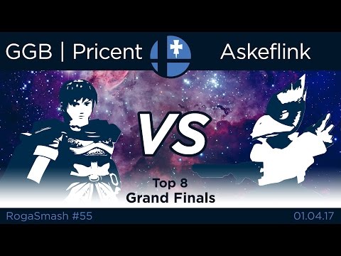 RogaSmash #55 Grand Finals: GGB | Pricent (Marth, Sheik) vs Askeflink (Falco)