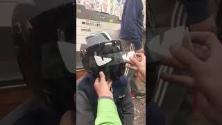 full wrapping helmet modified and eyes 🔥🔥 #short #viral #likesharesubscribe