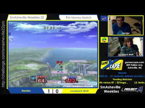 SW22 PM [$2] - Dembo (Lucario) vs Loudpackmatt (Luigi/Mewtwo)