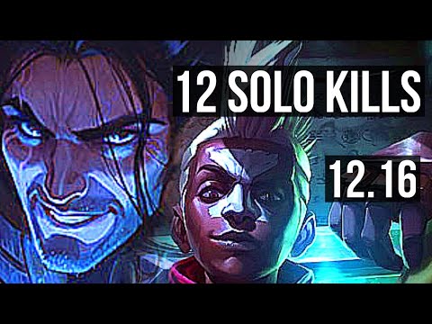 SYLAS vs EKKO (MID) | 12 solo kills, 500+ games, Dominating | EUW Master | 12.16