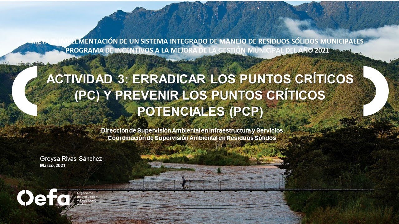 Actividad 3: Erradicar los puntos críticos y prevenir los puntos críticos potenciales -2021