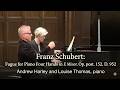 Franz Schubert: Fugue for Piano Four Hands in E Minor, Op. post. 152, D. 952 [Binaural 3D Audio]