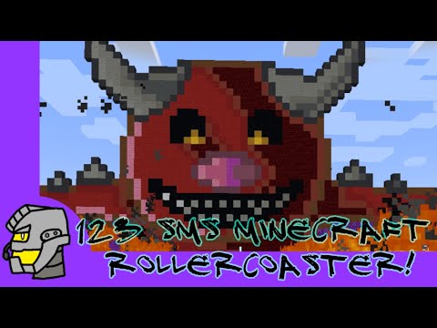 Minecraft 123 SMS Super Retro Rollercoaster Showcase
