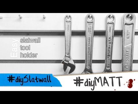 Simple Tool Holder for Slatwall Hung in Garage Shop : 10 Steps (with  Pictures) - Instructables