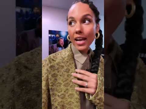 Alicia Keys - The Late Late Show - Backstage - Billie Eilish...