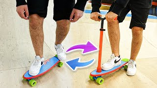 Dieser SCOOTER verwandelt sich in ein SKATEBOARD!
