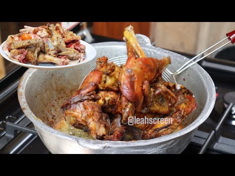 HOW I MAKE MY NIGERIAN CHICKEN FRY & FRIED CHICKEN RECIPE !! | APPETIZING NIGERIAN FOOD RECIPE...