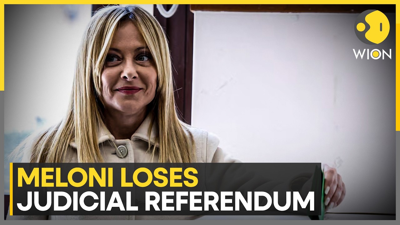 Giorgia Meloni Loses Judicial Referendum; Regrets Missed Chance to Modernise Italy | WION