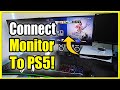 How To Connect Monitor To PS5 With PC SPEAKERS No Adapters