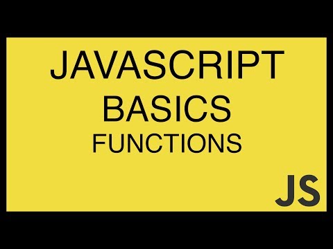 JavaScript Basics Tutorial 12 Functions