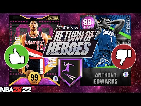 NEW SEASON 7 RETURN OF HEROES REWARDS ADDED IN NBA 2K22 MyTEAM! WHICH PLAYERS ARE WORTH GETTING?