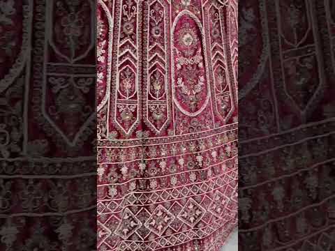 Vardan Ethnic Magnificent Embroidery Velvet Wedding Lehenga Choli – product video thumbnail