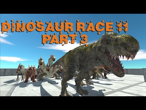 DINOSAUR RACE 11 PART 3 - Animal Revolt Battle Simulator