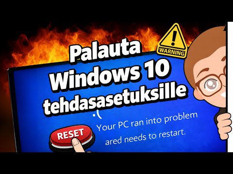Näin tyhjennät tietokoneen ja poistat valmistajan asentamat ylimääräiset ohjelmat (Windows 10)