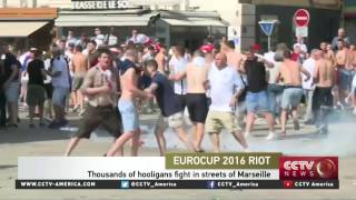 EuroCup soccer fans fight in the streets of Marseille