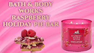 Bath & Body Works Raspberry Holiday Pie Bar