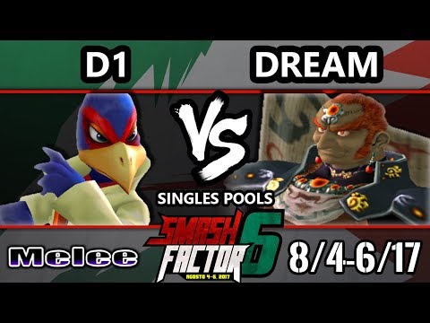 Smash Factor 6 SSBM - D1 (Fox, Falco) vs. Dream (Ganondorf) - Smash Melee