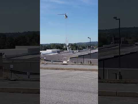 Some package RTU units being replaced via Heli. #hvac #helicopter #bluecollarjobs