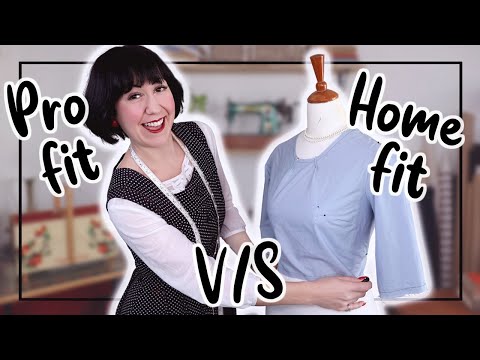 Fit adjustments from a pro vs home sewing view, let's compare!