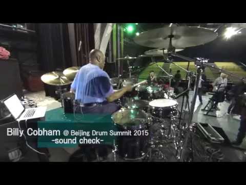 Billy Cobham sound check @ Beijing (北京) Drum Summit 2015.
