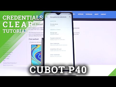 How to Clear Credentials in CUBOT P40 - Remove All Licenses