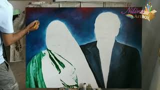 preview picture of video 'Oil painting  on canvas by Nitin vyas Gondia 9595333136'