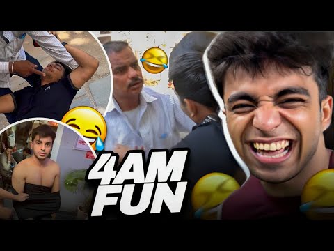 Late Night 4am FUN & DINNER with Brothers 😍