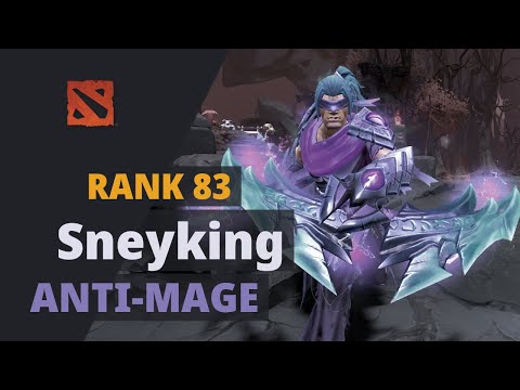 Sneyking (Rank 83) plays Anti-Mage Dota 2 Full Game