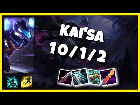 Kai'Sa Gameplay Challenger Replay S11 - 11.1 Bot Lane (10/1/2) - KOREAN