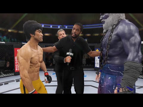 Bruce Lee vs. Titan Krios - EA Sports UFC 4 - Epic Full Fight 🔥🐲