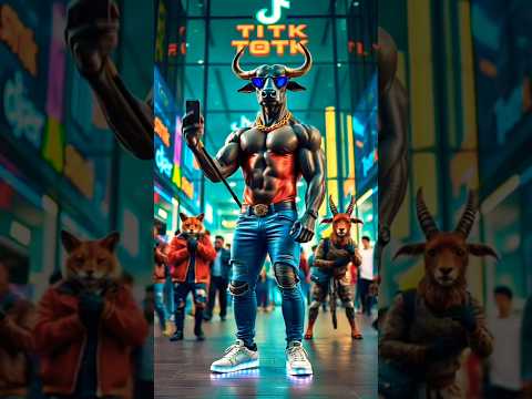 Shaka 🐂 And Shabnum 🧚‍♀️ Go to Eat 😂🤣🤣😎#foryou #foryoupage #ai #funny #animals #cat