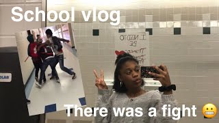 a day in the life of high school student with no friends (school vlog+ FIGHT BROKE OUT)