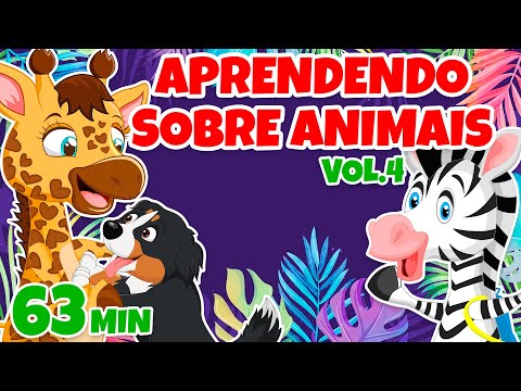Giramille e seus amigos Aprendendo sobre animais Vol. 4 - Giramille 63 min | Desenho Animado Musical