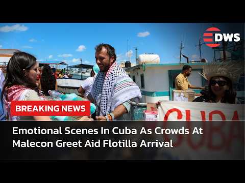 Emotional Scenes: Havana Malecon Packed As Cubans Welcome Aid Flotilla With Recognition | AC14