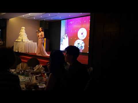 Emcee Lydia Low at Bryan & Win Ni's wedding