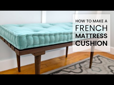 How to Make a French Mattress Cushion | Brimfield Flea Market Boho Thrift Flip